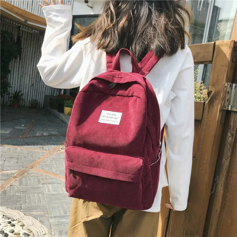 

2019 Women Backpack for School Teenagers Girls Vintage Stylish School Bag Ladies Canvas Fabric Backpack Female Bookbag Mochila