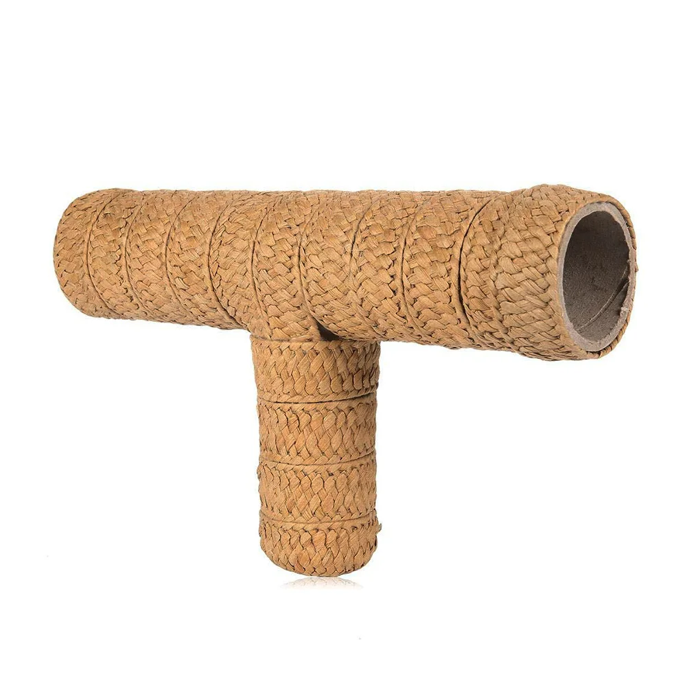 Playing Hamster Tunnel Funny Pet Supplies Cave Natural Grass Small Animal Hedgehog House Toy Summer Guinea Pig Hand Woven Tubes | Дом и сад