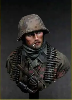 

Assembly Unpainted Scale 1/10 smoke Officer bust figure Historical Resin Model