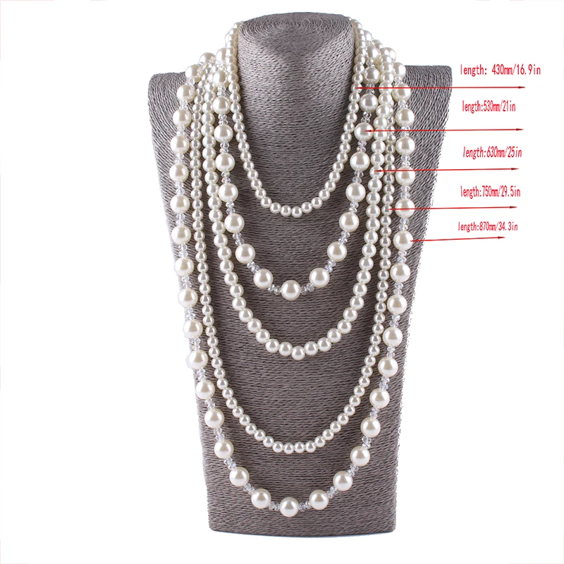 JIOFREE,, имитация жемчуга, длинные кисточки, кристалл, ожерелье для женщин, Свадебная вечеринка, ювелирное изделие, массивное ожерелье и кулоны, ювелирное изделие