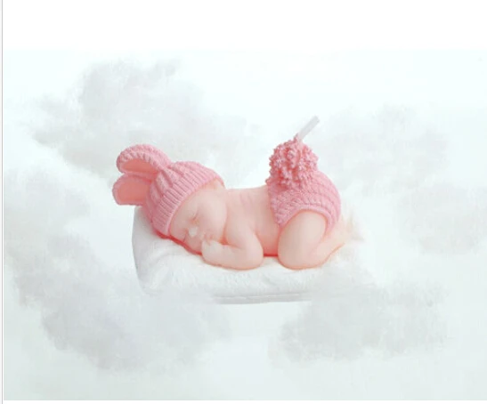 10 шт. розовая Милая Спящая детская Свеча для свадебной вечеринки, детский душ, сувениры подарки на день рождения