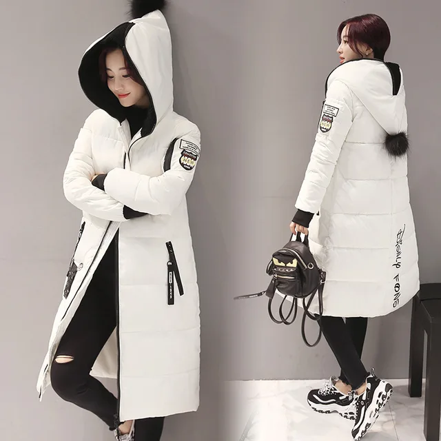 Cheap 2016 Winter New Pattern Fashion Leisure Time Korean Easy big size Overknee Long Fund warm coat  Woman 67890