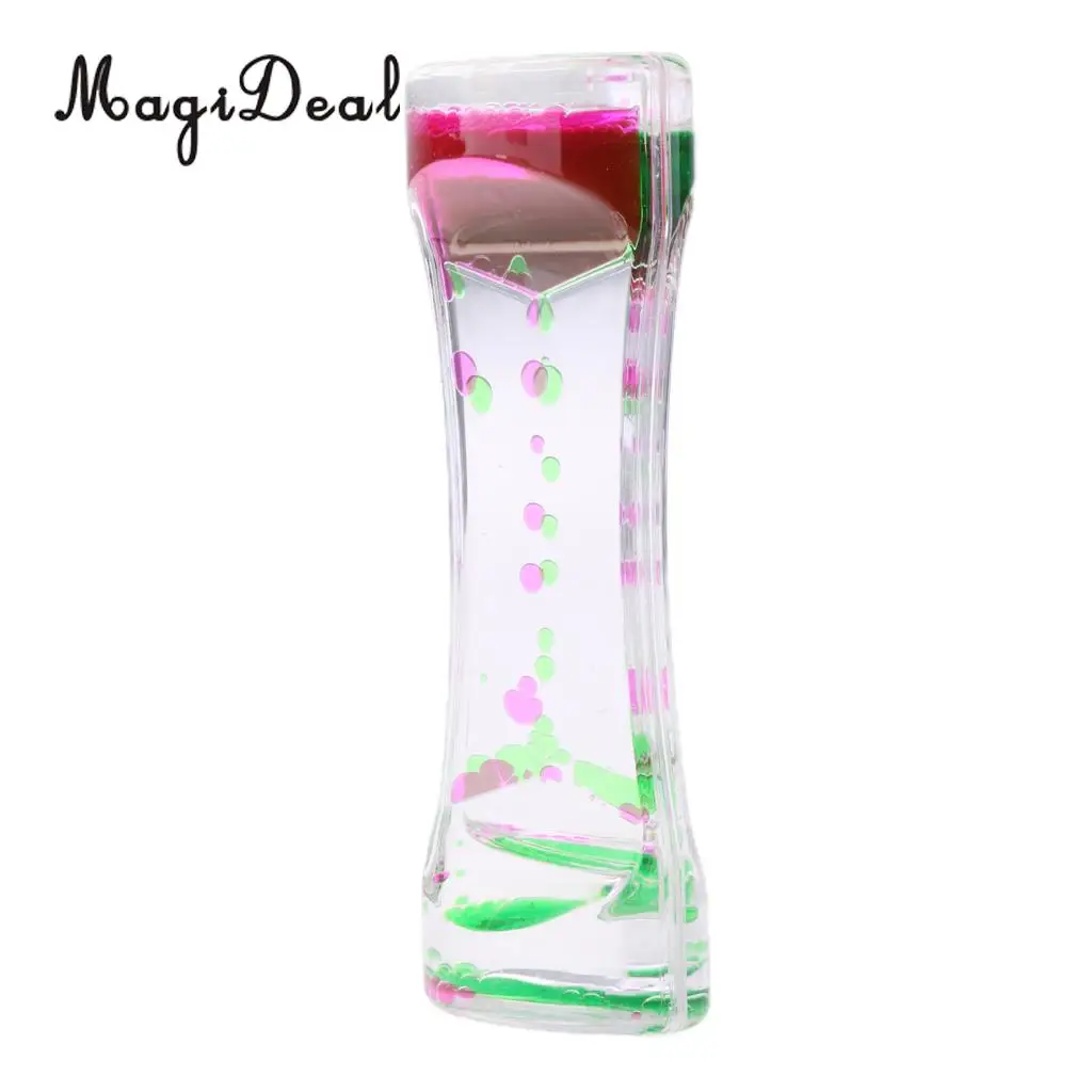 Acrylic Mix Color Liquid Timer Children Sensory Educational Time out Tool Home Room Office Desk Decor Novelty Friends Gift