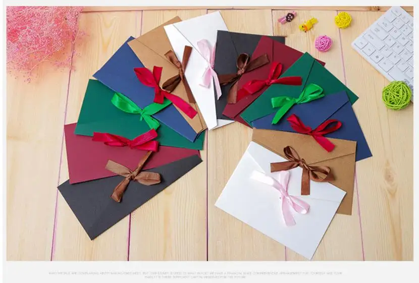 Coloffice 10 шт./партия корейский Ретро креативный Западный крафт-бумага конверт для приглашения на свадьбу конверты 7 colos Настраиваемые