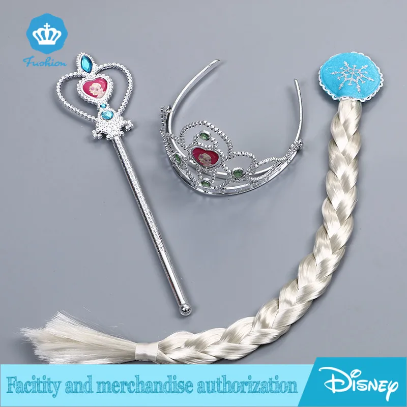 Christmas Gifts For Girls Princess Elsa Anna Crown Hair Accessories Kids Tiara Cosplay As Celebration Birthday | Детская одежда и