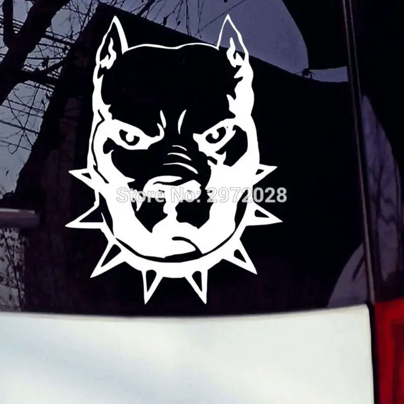 New Design Pitbull Super Hero Dog Reflective Creative Auto Decal