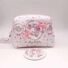 Оригинальные косметички my melody высокого качества из искусственной кожи, косметичка для туалетных принадлежностей, дорожные сумки