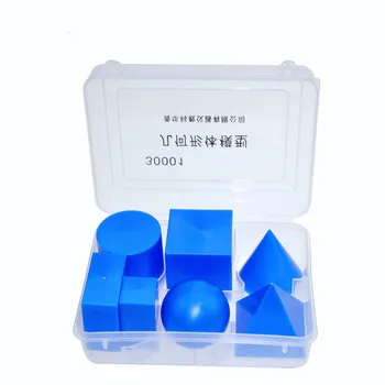 

Primary Mathematical Geometry Teaching Aids 7pcs Geometric Shape Model Kits Stereoscopic Combination Children Math Cognitive Toy