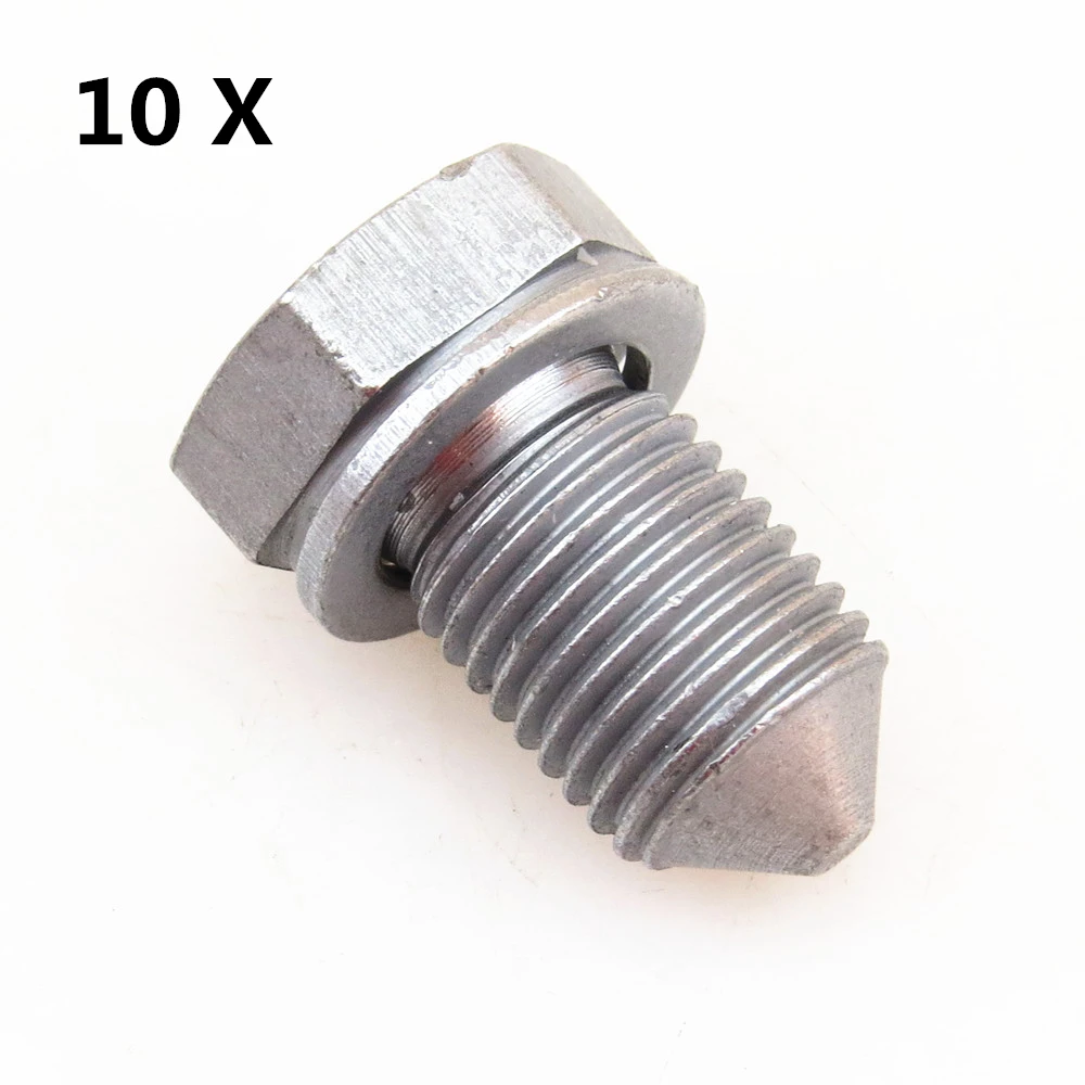 READXT 10X Oil Drain Sump Plug Screw Bolt For VW Passat Jetta Golf Eos