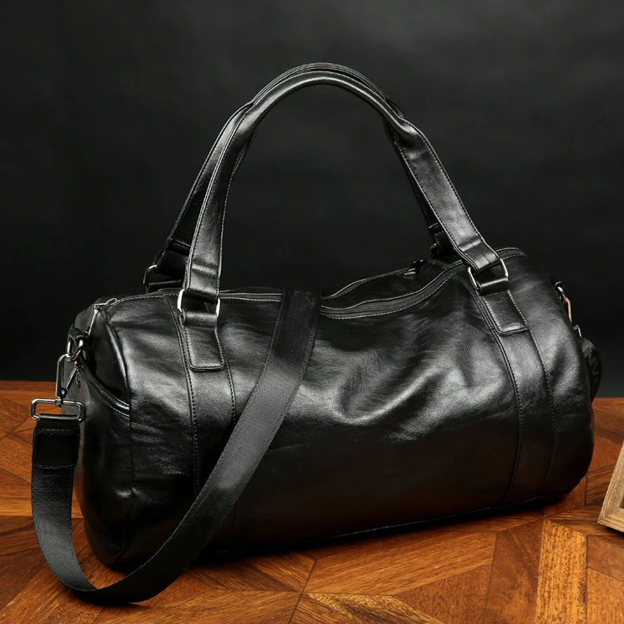 SPORTSHUB Top PU Leather Men's Sports Bags Gym Bags Classic Sports