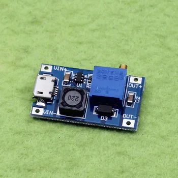 

[LAN] 2A boost board DC-DC boost module wide voltage input 2/24V L 5/9/12/28V adjustable (E1A4) --100PCS/LOT