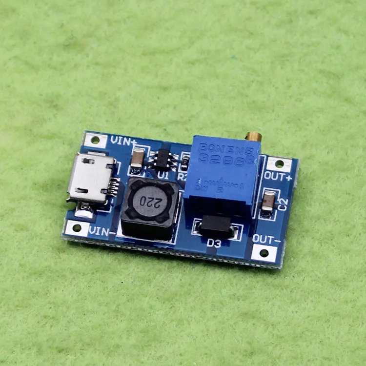 [LAN] 2A boost board DC-DC module широкий вход напряжения 2/24V L 5/9/12/28V регулируемый (E1A4) -- 100 шт./лот