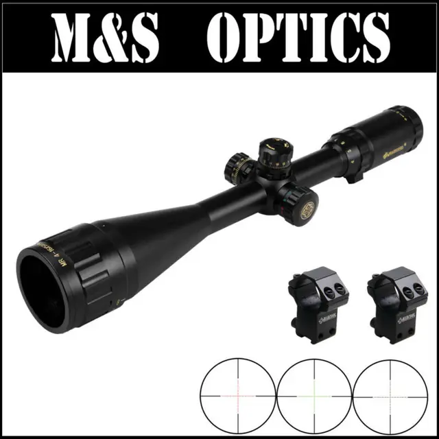 Cheap Marcool Optical EST 4-16X50 AOIRGL Fully Coated Glass Reticle Airsoft AirRifles Guns Rifle Scope With scopes Mounts For Hunting