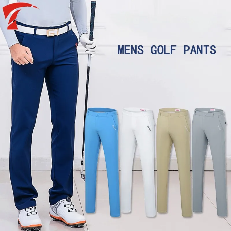 Summer golf Sports pants Men's high-elastic slim Golf Trousers High Quality Breathable and quick-drying golf sportswear pants