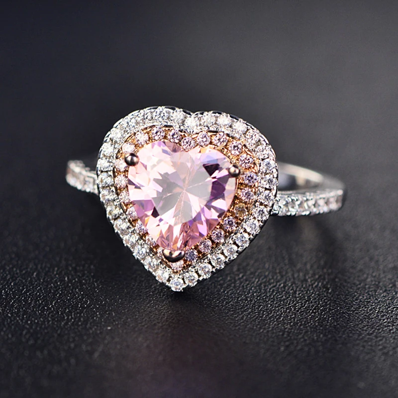 Japanese Anime Sailor Moon Ring Hot Sale Pink Crystal Ring Jewelry Fashion Charm Woman Wedding Girl Women Rings Quality Dropship