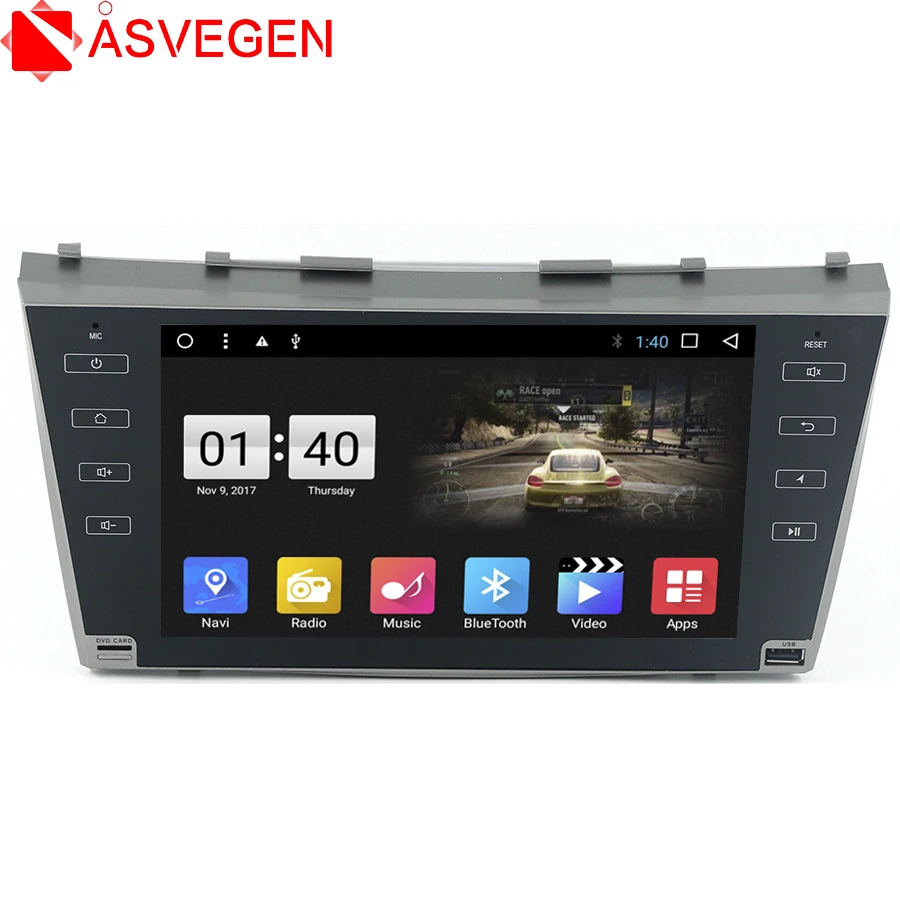 Clearance ASVEGEN 2din Car Radio Car DVD Player GPS Navigation In dash Car PC Stereo video Free Map Car Electronics for Toyota Camry 2010 0