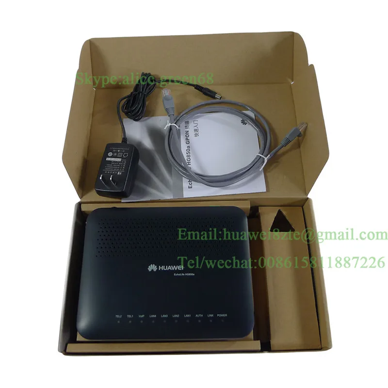 Echolife SC/APC вход HG850A GPON терминал FTTX ONU с 4 эфирными и 2 голосовыми