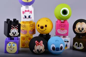 

4PCS Novelty Fun Doll Ball noice maker Squeeze Stress Reliever Venting Ball and blocksToy