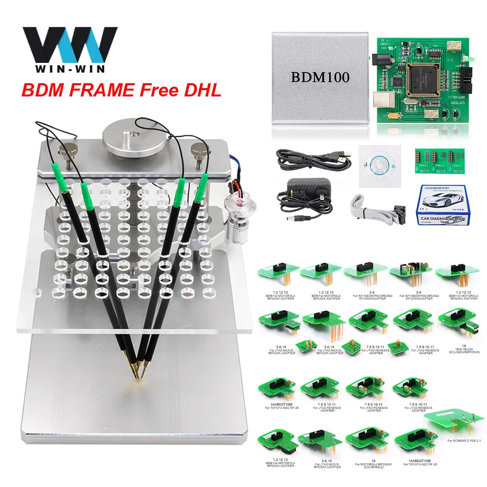 

Free DHL BDM Frame 22pcs BDM adapters BDM Probe ECU Programmer LED Full Set KTAG KESS V2 KTM Dimsport BDM100 CMD100 FGTECH V54