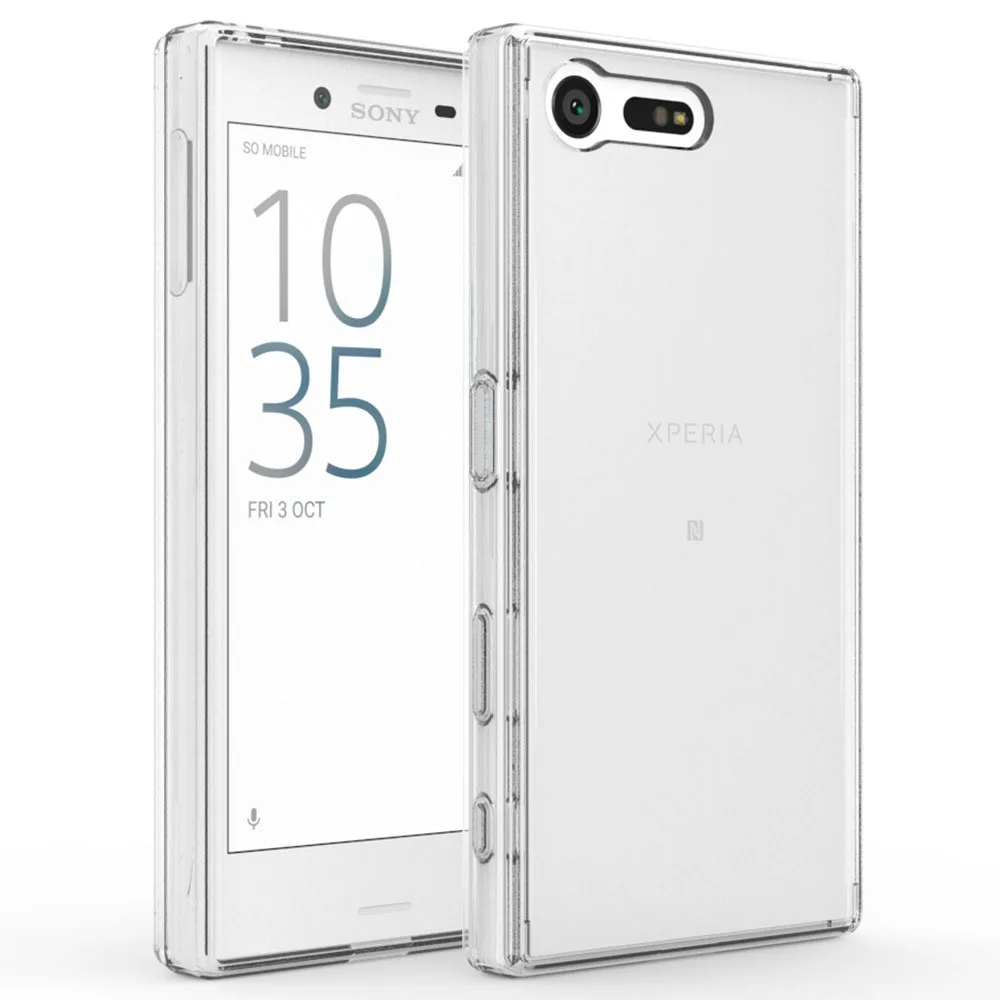 Чехол для Sony Xperia X Compact F5121 F5122 F5321 мягкий жесткий акриловый чехол из ТПУ с краями