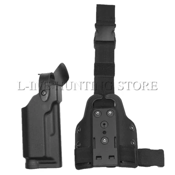 

Tactical Drop Leg Holster With Flashlight M9 M92 M96 Hunting Thigh Holster