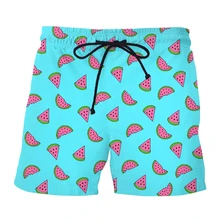SOSHIRL летние крутые повседневные шорты с арбузом модные хипстерские мужские шорты «Аниме» спортивные штаны для бега синие пляжные спортивные шорты Прямая поставка