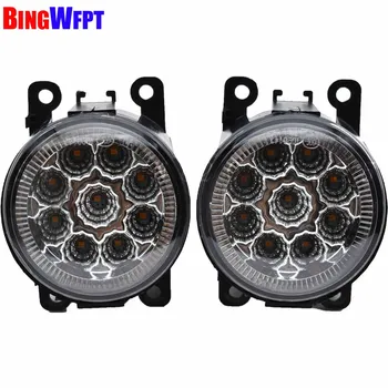 

90mm Round LED Fog Light 12V DRL Fog Lamp For Nissan Navara D40 Pickup 2005-2015 High Brightness Front Bumper Fog Lights
