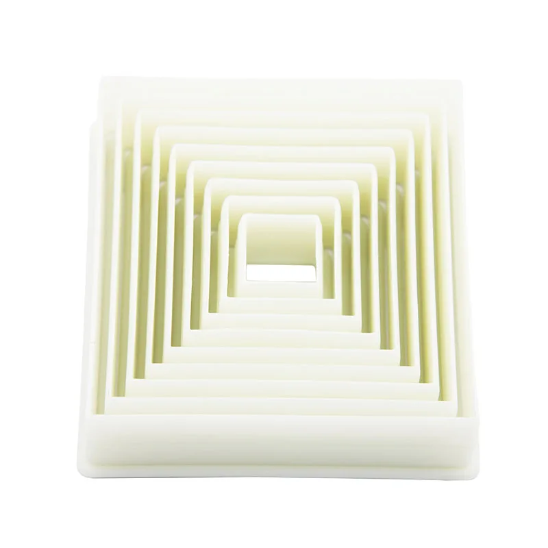 LONSI 9 Piece PC Cookie Cutter Square трафарет для печенья набор инструментов Украшение