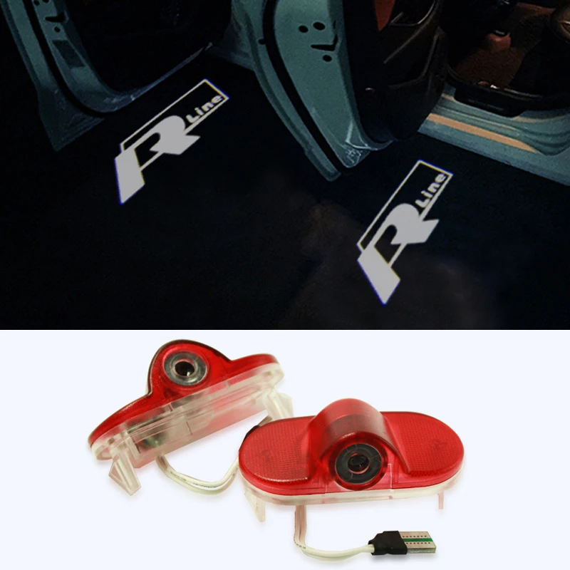 

2X Door Light Car Ghost LED Courtesy Welcome Logo Light Lamp Shadow Projector For VW Golf 4 MK4 Touran Caddy MK4 Bora Beatles