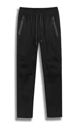 Новое поступление Для мужчин весна три Цвета модные Повседневные штаны для мужчин эластичные свободные длинные Мотобрюки известный бренд мужской плюс Размеры L-8XL - Цвет: 9920 Black