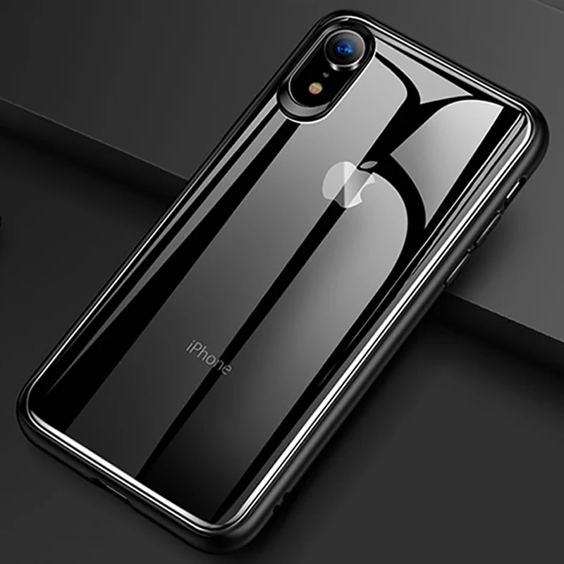 Goede ZNP Volledige Beschermende Siliconen Telefoon Case Voor iPhone XS Max XR X Case Slim Transparant Cover Case Voor iPhone X XR XS Max Gevallen