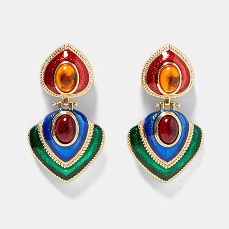 Best-lady-Fashion-ZA-Resin-Drop-Earring-For-Women-Wedding-Jewelry-Boho-Elegant-Shiny-Dangle-Statement