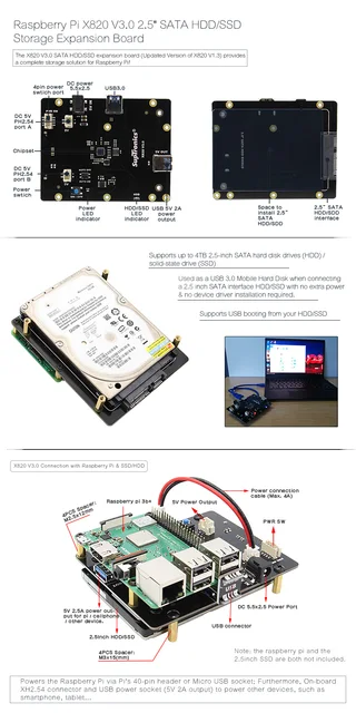 Raspberry pi deals sata hdd