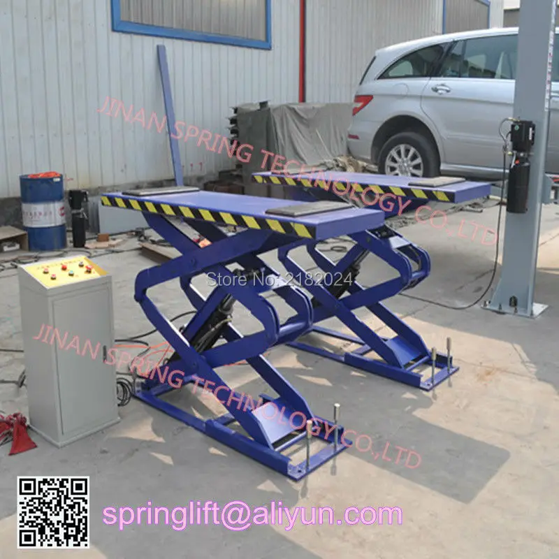 

2019 3.5 Ton Scissor Lift in-ground Car Lift Big Platfrom Car Lift SP-K3500kgs