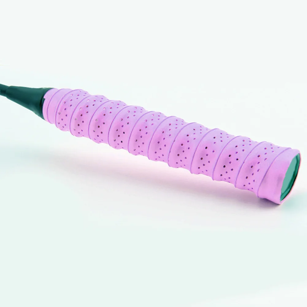 

1pc Dry Tennis Racket Grip Anti-skid Sweat Absorbed Wraps Taps Badminton Grips Racquet Vibration Overgrip Sweatband Hot Sports~