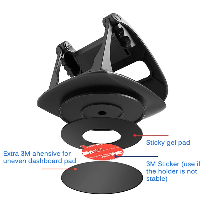 Ceny Uchwyt samochodowy telefonu 360 obrót antypoślizgowy lepki żel Pad zmywalny uchwyt samochodowy uchwyt do iphone a XS Max Samsung S10 Note9 GPS