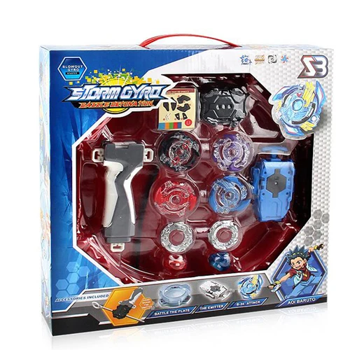 Оригинальная коробка Beyblade Burst для продажи Металл Fusion 4D BB807D с пусковой установкой и ареной спиннингом Набор детских игровых игрушек - Цвет: BB807D