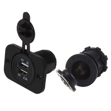 Motorbike Car Cigarette Lighter Socket Plug Power Outlet Waterproof & Adapter Socket 2 USB Ports Car Charger For 12V Car Auto цена Motorbike Car Cigarette Lighter Socket Plug Power Outlet Waterproof & Adapter Socket 2 USB Ports Car Charger For 12V Car Auto цены онлайн