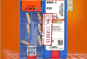 

Free Shipping MGMN250 -M NC3020 Korloy Grooving carbide inserts for MGEHR/MGIVR,Suitable for processing of Steel