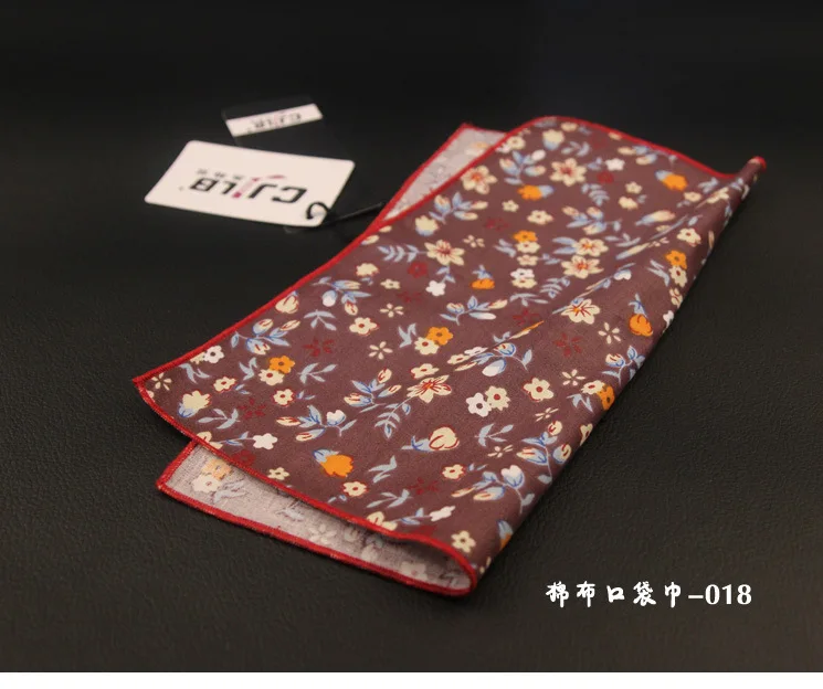 20 видов цветов в Корейском стиле модные дизайнерские высококачественные мужские с цветочным принтом нагрудные платки Платки носовые для