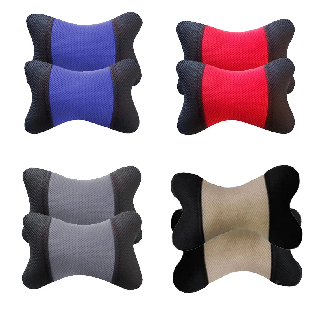 

Dongzhen Car Neck Pillows Auto Seat Headrest Breathable Pillow Neck Head Rest Support Hole-digging Cushion Car Accessories 1pcs