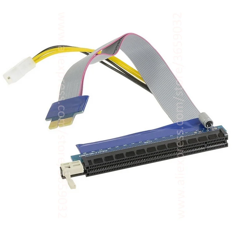 0.2M PCI E PCIe 1x to 16x Graphics card Extension Flexible flat Cable