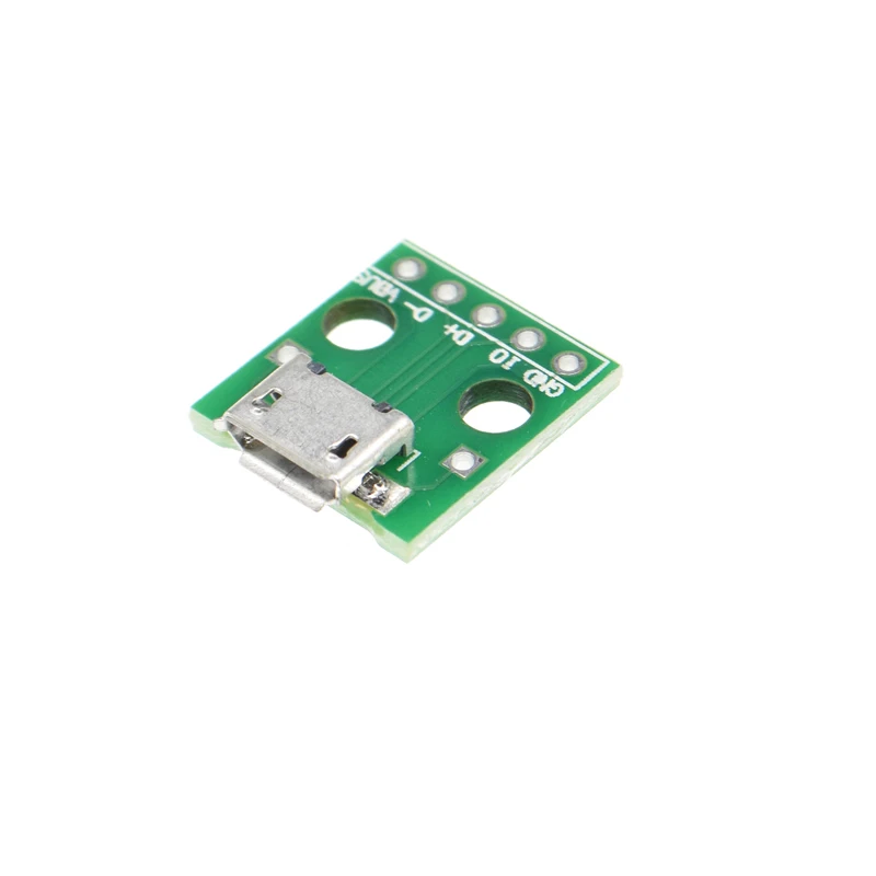 10 шт. MICRO USB для dip адаптер 5PIN разъем PCB конвертер