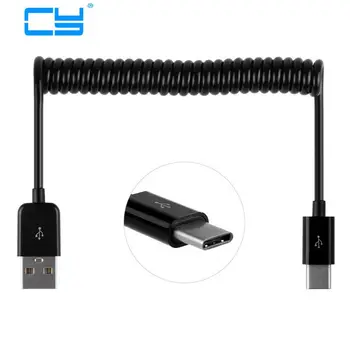 

Spring USB 3.1 Type C Type-C Cable Data Sync Charge Stretch Cord for Nokia N1 OnePlus 2 ZUK Z1 Xiaomi 4C MX5 Pro Nexus 5X 6P