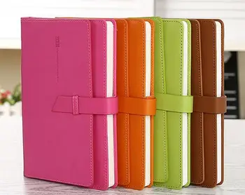 

Creative double layers cover PU notebook business note book 2017