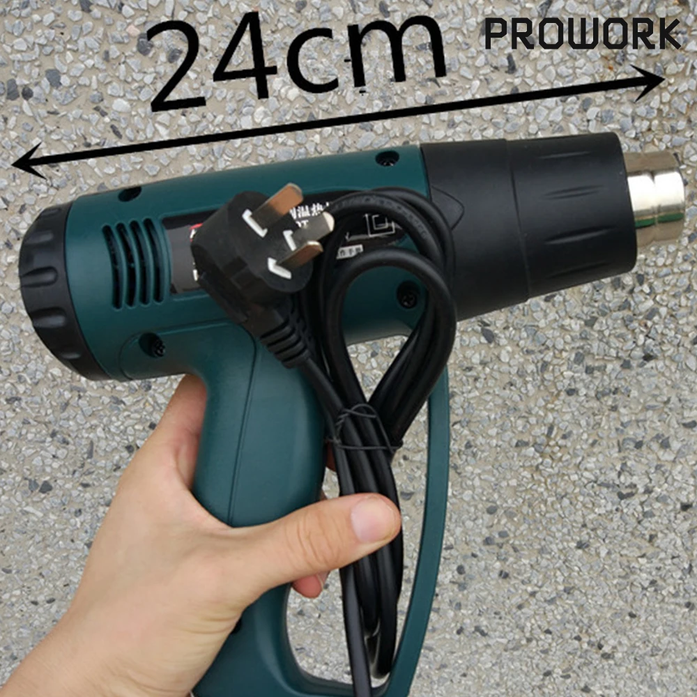 220V 2000W Heat Gun Industrial Electric Hot Air Gun Thermoregulator LCD