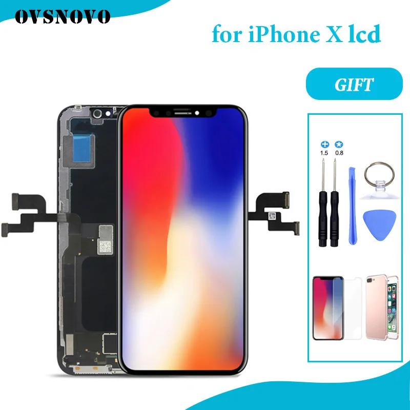 

Hot For iPhone X LCD Screen Touch Digitizer Repair Assembly Replacement for iPhone X Display LCD 100% test no dead pixel
