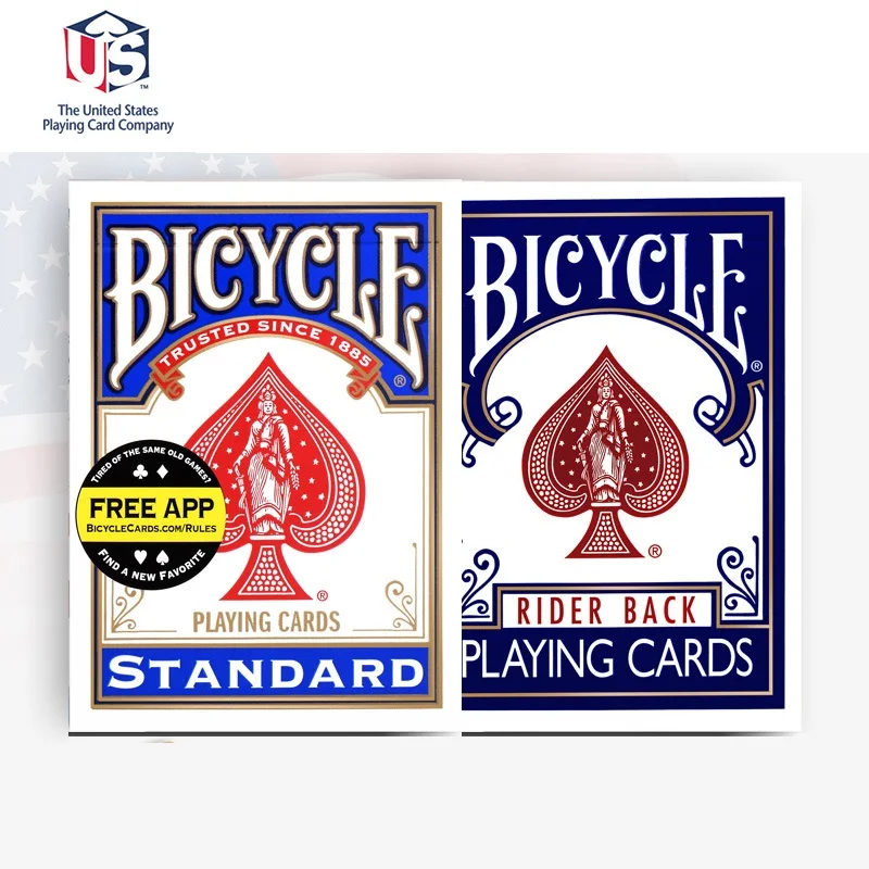 Bicycle Rider Back Standard Index Playing Cards Red/Blue Deck Seconds Poker New Sealed USPCC USA Magic Cards Magic Tricks Props