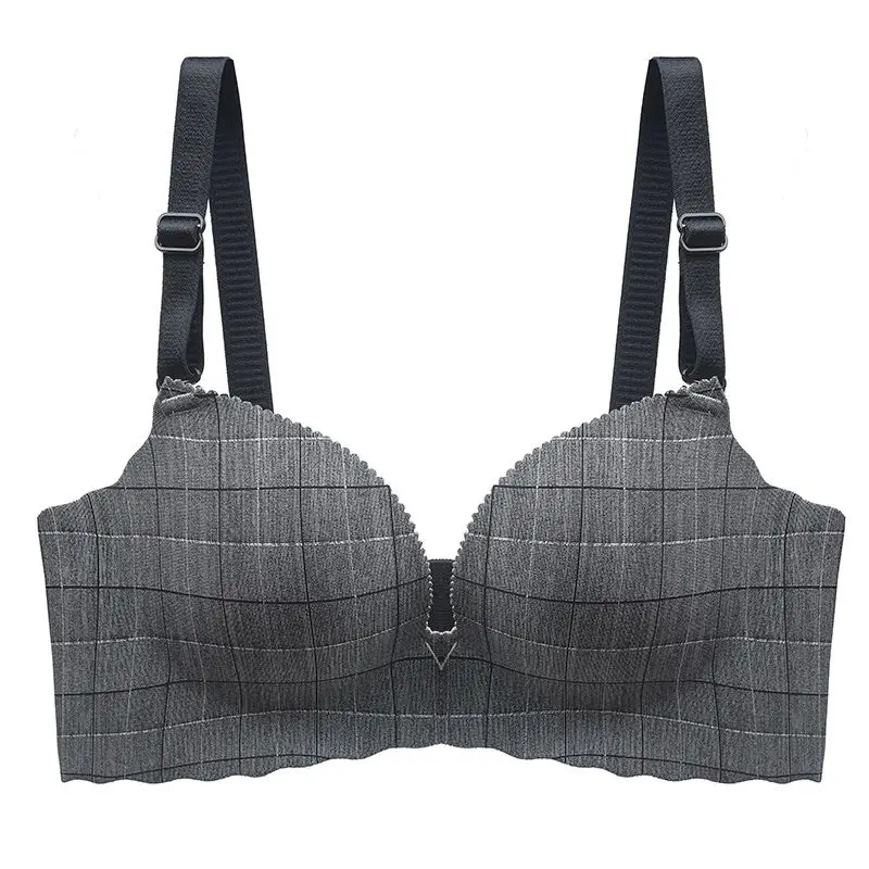 

Hot 2019 Wire Free Striped Women Seamless Bras Fashion Bra Female Underwear Intimates