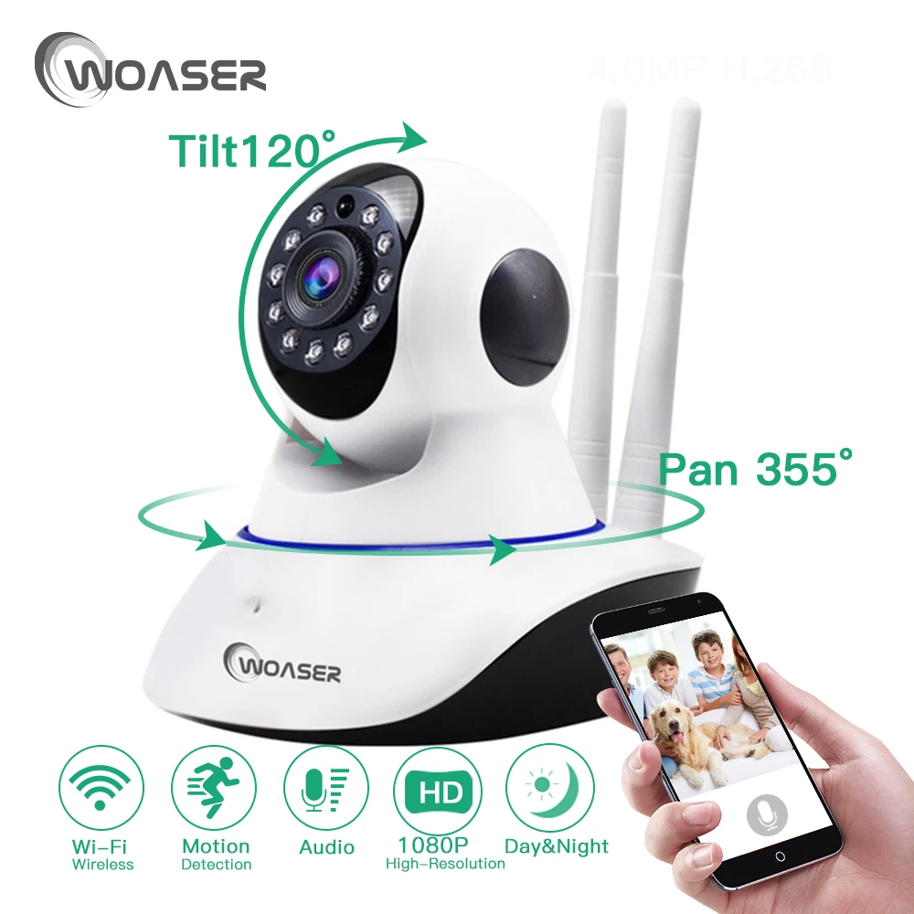 

2.0MP Wireless Wifi IP Camera Two-way Voice Intercom Use HD Indoor YOOSEE APP Support Micro sd card 64GB Security 1080 Camera